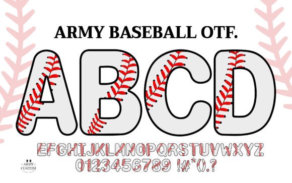Army Baseball Font: A Home Run for Your Sports Designs