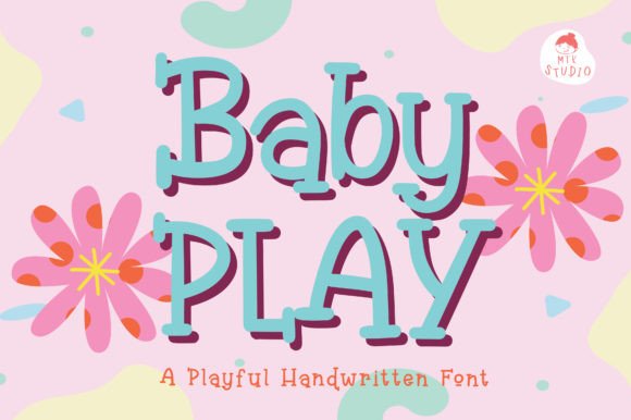 Baby Play Font: Sweet Handwritten Style for Creative Designs