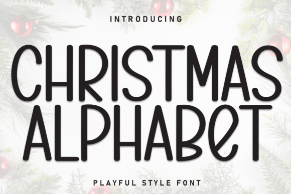 Christmas Alphabet Font: A Stylish Handwritten Typeface