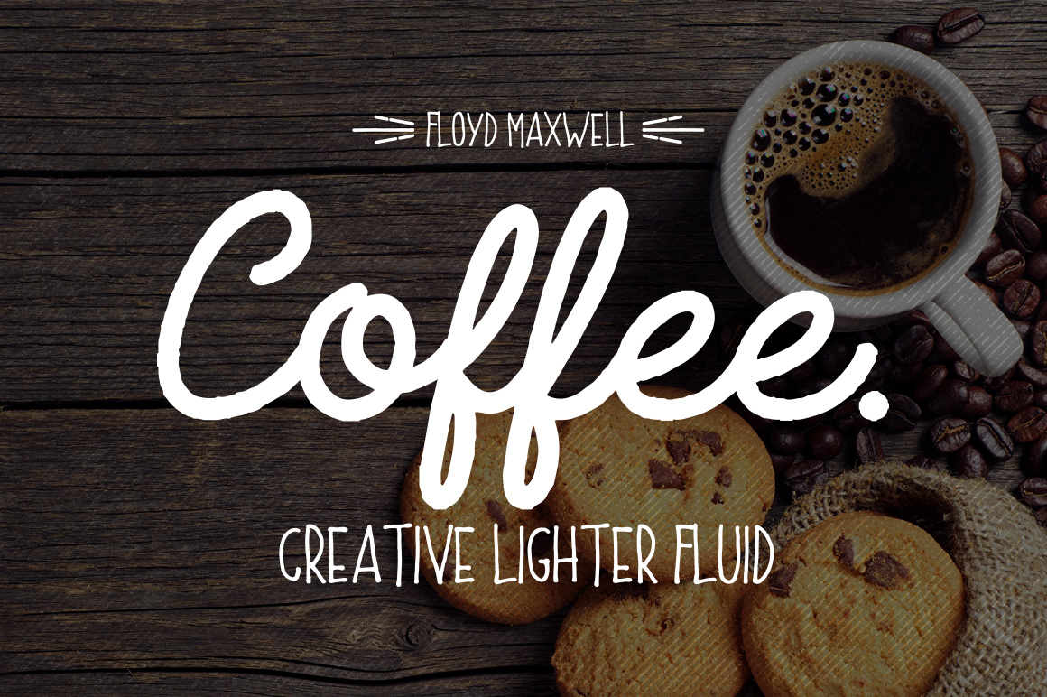 Coffee Font + Extras: Warmth for Your Designs