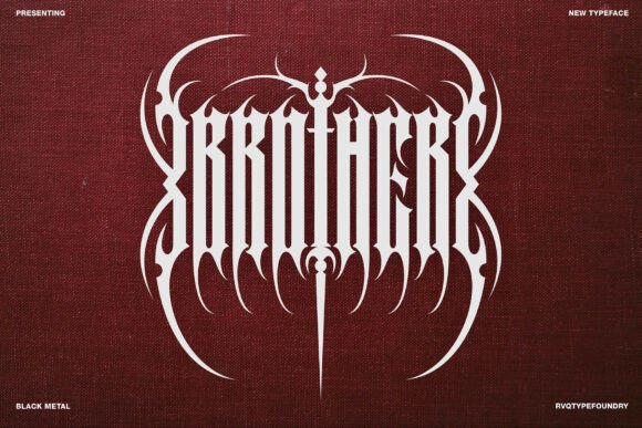 Command Attention with the Brother Font: A Black Metal Typeface