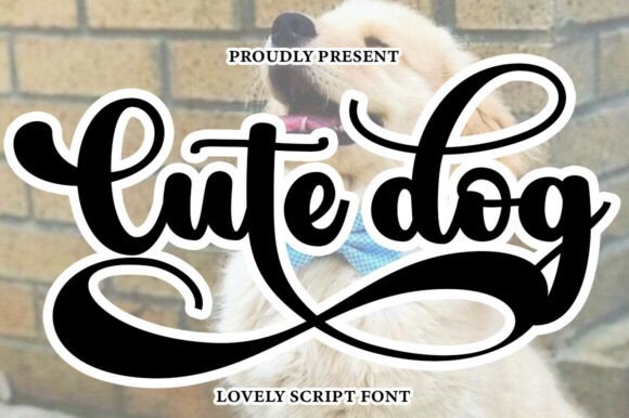 Cute Dog Font: Soft Elegance for Creative Projects