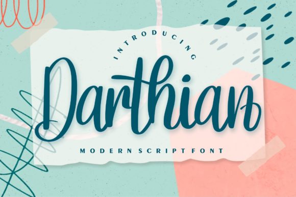 Darthian Font: The Modern Handwritten Typeface for Creative Designs
