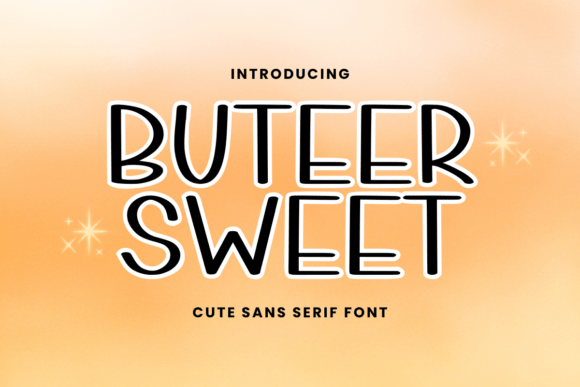 Discover the Playful Charm of Buteer Sweet Font