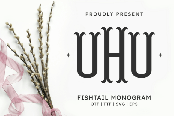 Fishtail Monogram Regular: A Creative Font for Summer Designs
