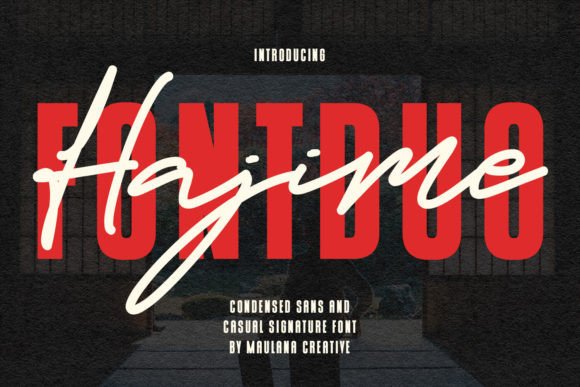 Hajime Font Duo: Modern Style Meets Creative Flexibility