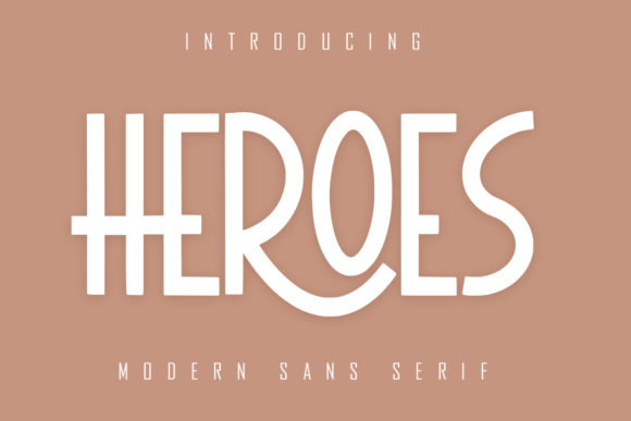 Heroes Font: A Modern Sans Serif for Bold Designs