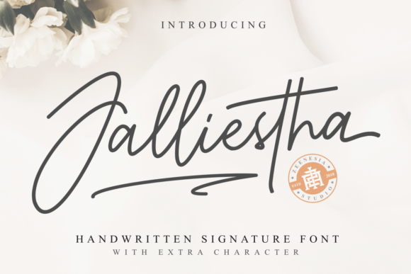 Jalliestha Font: Elegant Handwritten Typography for Your Projects
