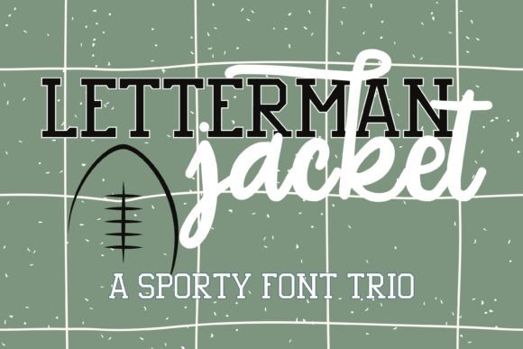 Letterman Jacket Font: Bold Handwritten Typography