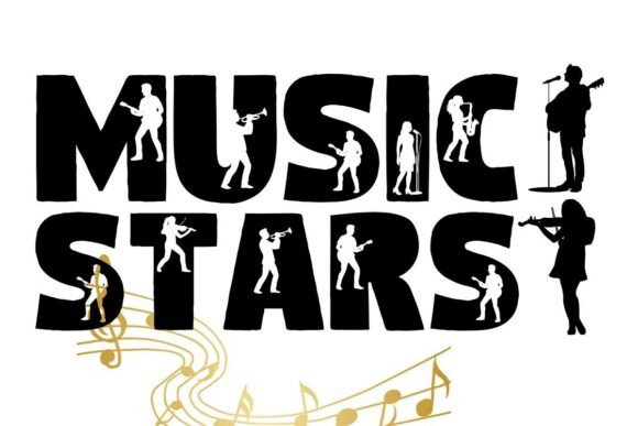 Music Stars Silhouettes Font: Dynamic Design for Musicians
