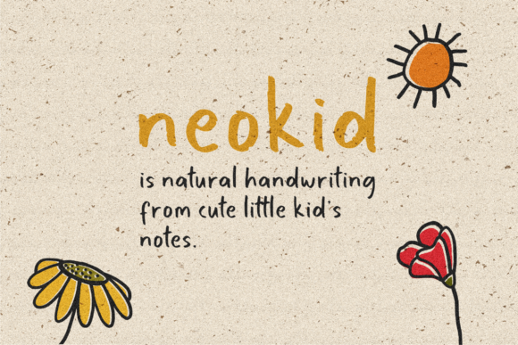 Neokid Handwriting Font: A Touch of Childhood Whimsy