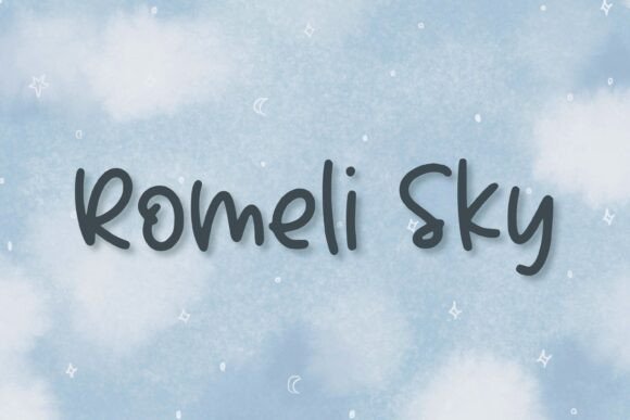 Romeli Sky Font: A Whimsical Handwritten Typeface