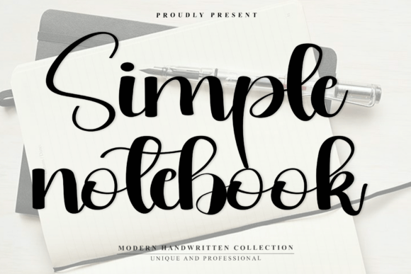 Simple Notebook Font: Effortless Handwriting Style