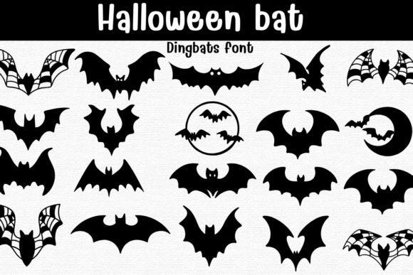 Spooky Vector Fun with Halloween Bat Font