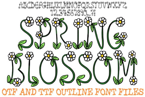 Spring Blossom Font: A Floral Type for Your Designs