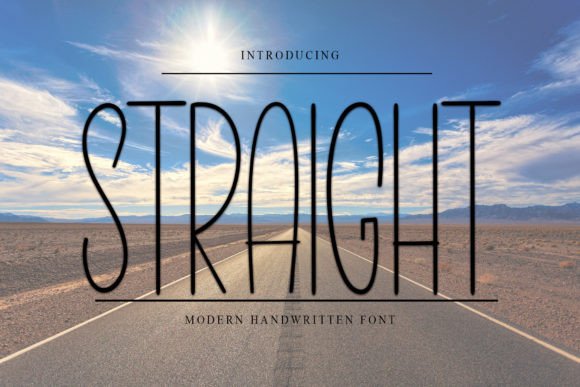 Straight Font: A Modern Handwritten Typeface