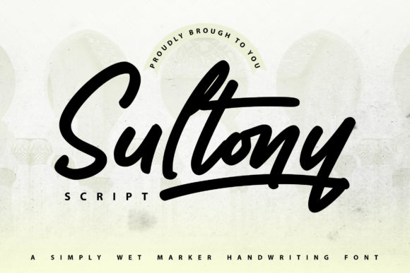 Sultony Marker Font: Creative Calligraphy for Modern Design