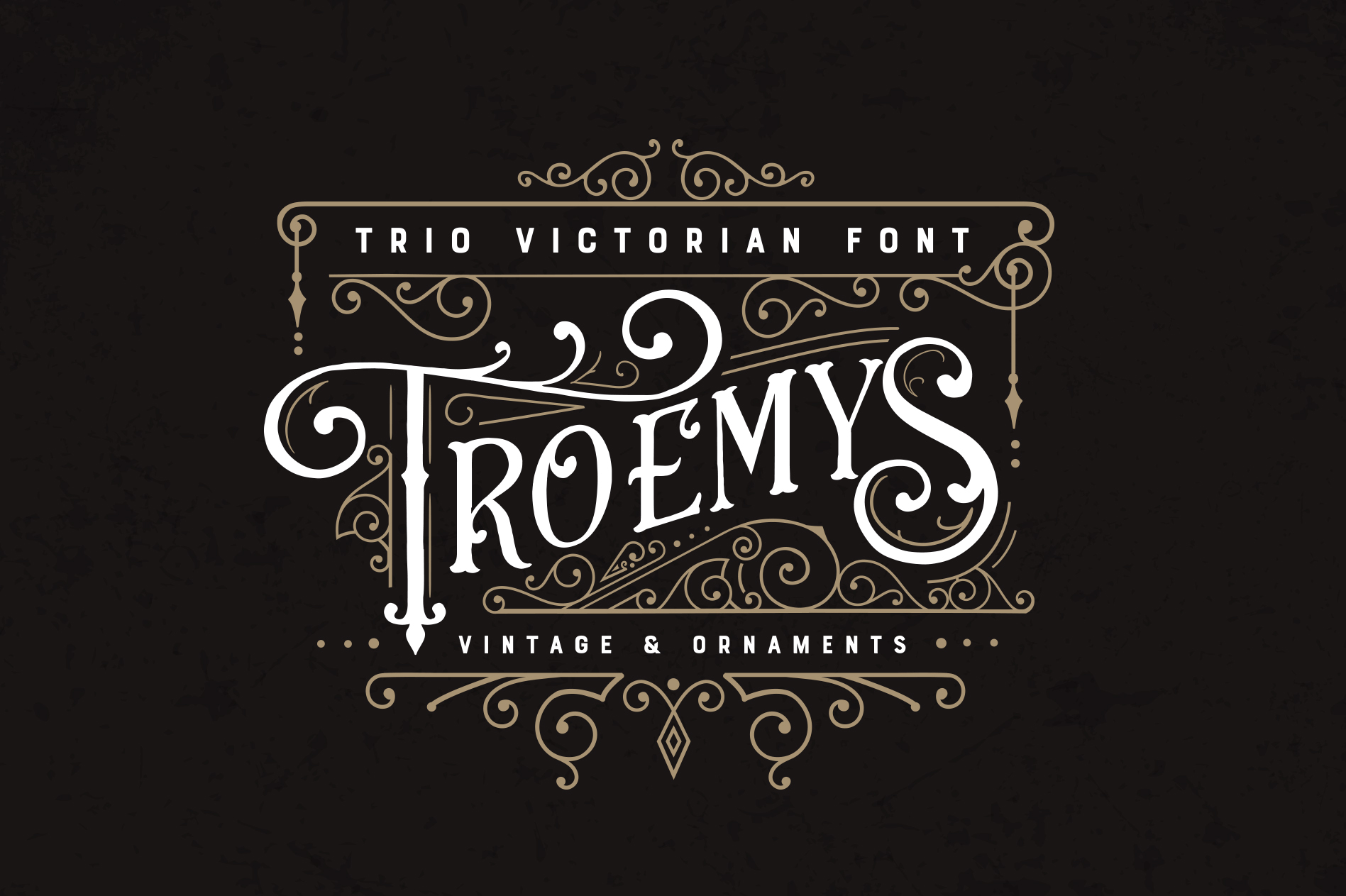 Troemys Font Trio: A Vintage Victorian Typeface