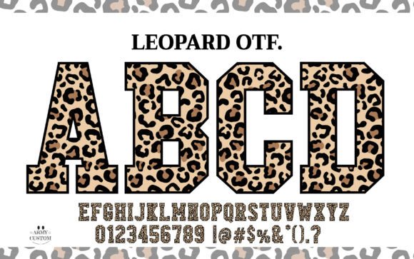 Unleash Wild Style with Leopard Varsity Alphabet