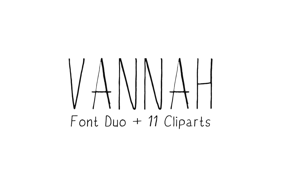 Vannah Font Duo: Handmade Charm for Your Designs
